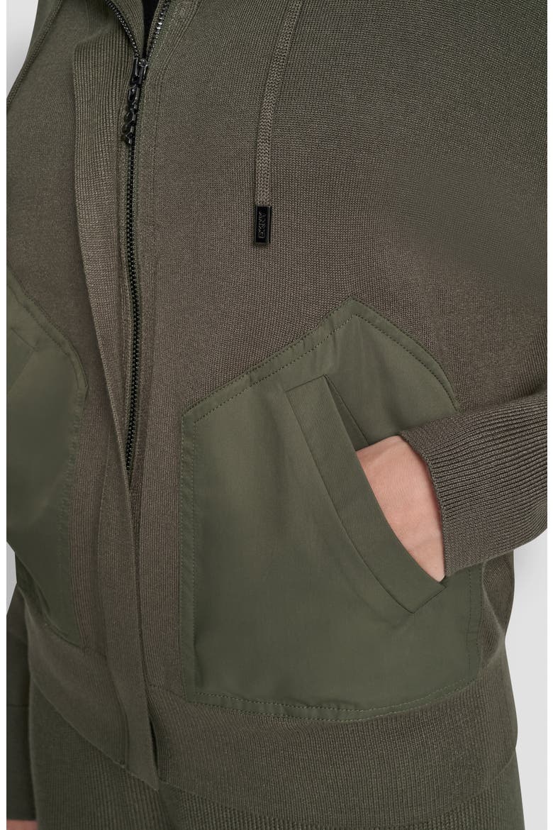 Mixed Media Hoodie, Alternate, color, CITY TAUPE