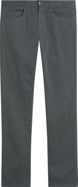Canali Regular Fit 5-Pocket Cotton Stretch Twill Pants