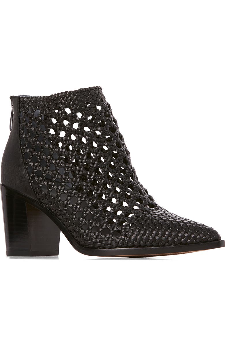 PAIGE Lilah Woven Leather Bootie, Main, color,