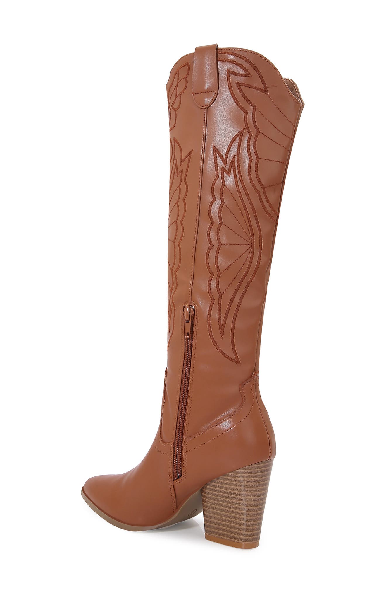 Anamaria Tall Western Boot, Alternate, color, CAMEL