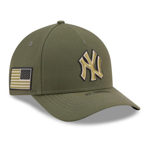 Youth New Era Olive New York Yankees 2026 Armed Forces Day 9FORTY M-Crown Adjustable Hat