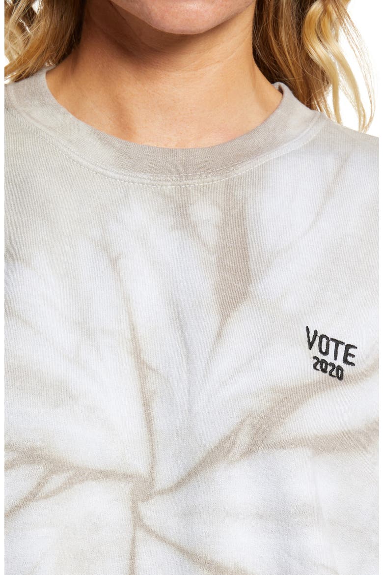 VOTE Collection Tie Dye Sweatshirt, Alternate, color, GREY TIE DYE