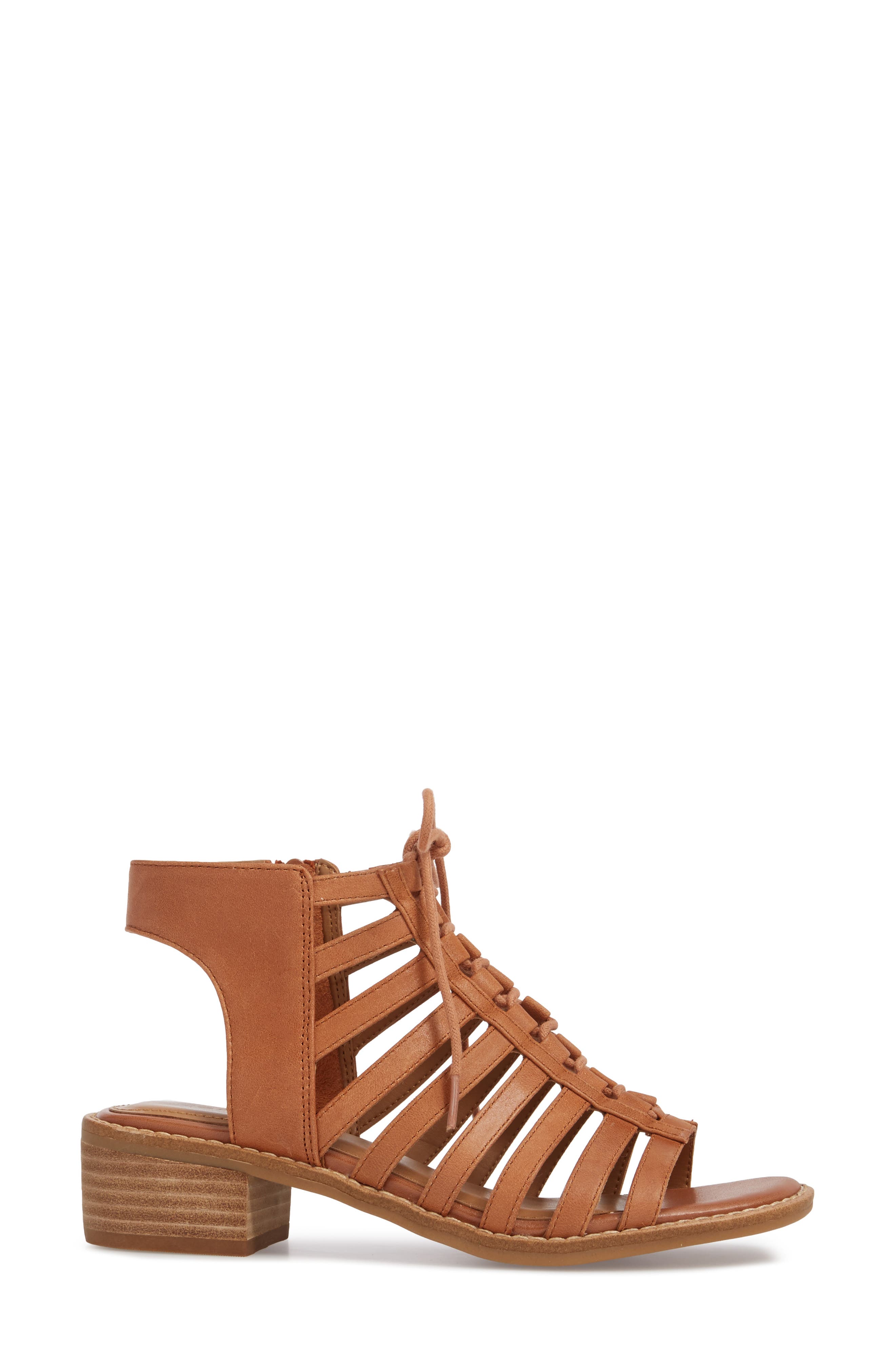 Blossom Sandal, Alternate, color, WALNUT LEATHER