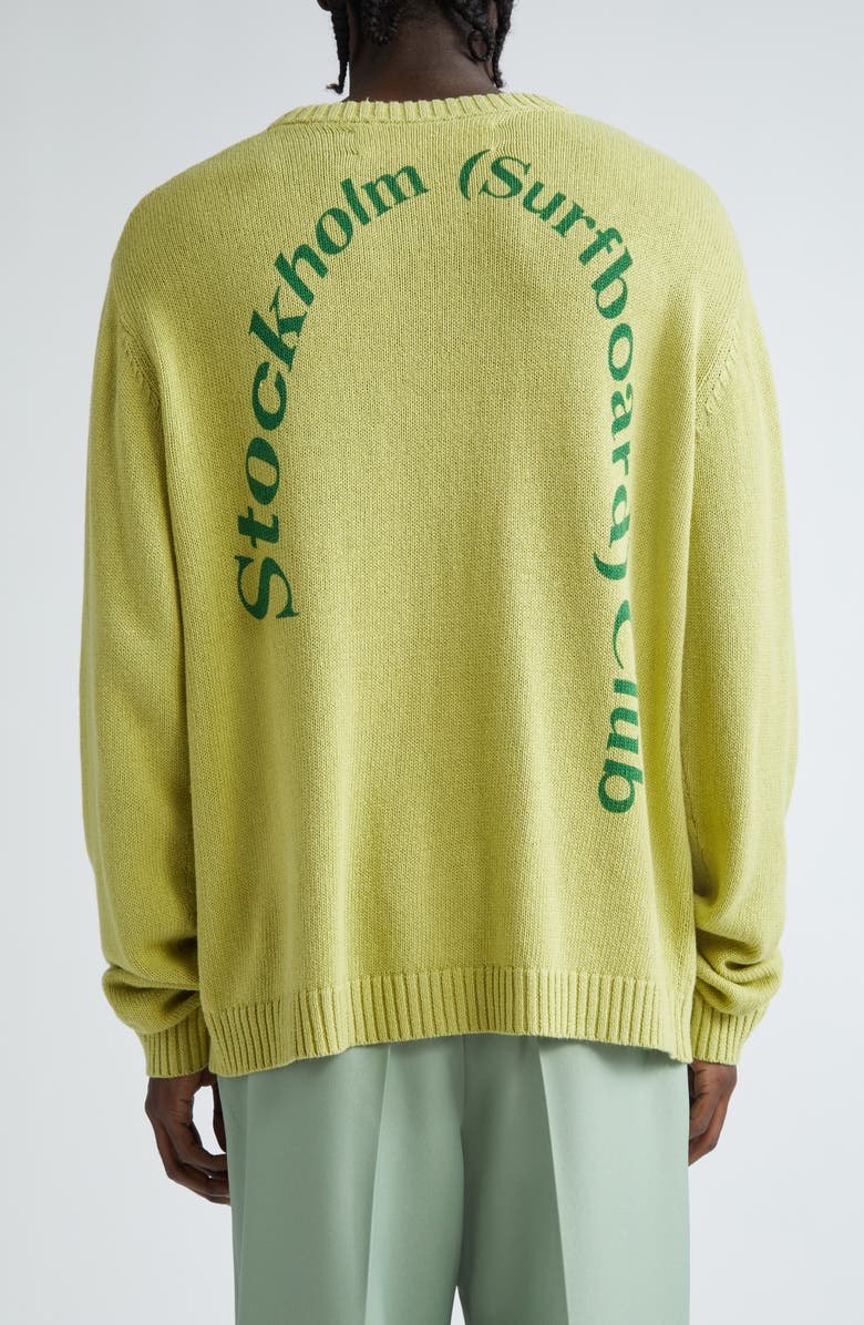 STOCKHOLM SURFBOARD CLUB Logo Crewneck Sweater, Alternate, color, 