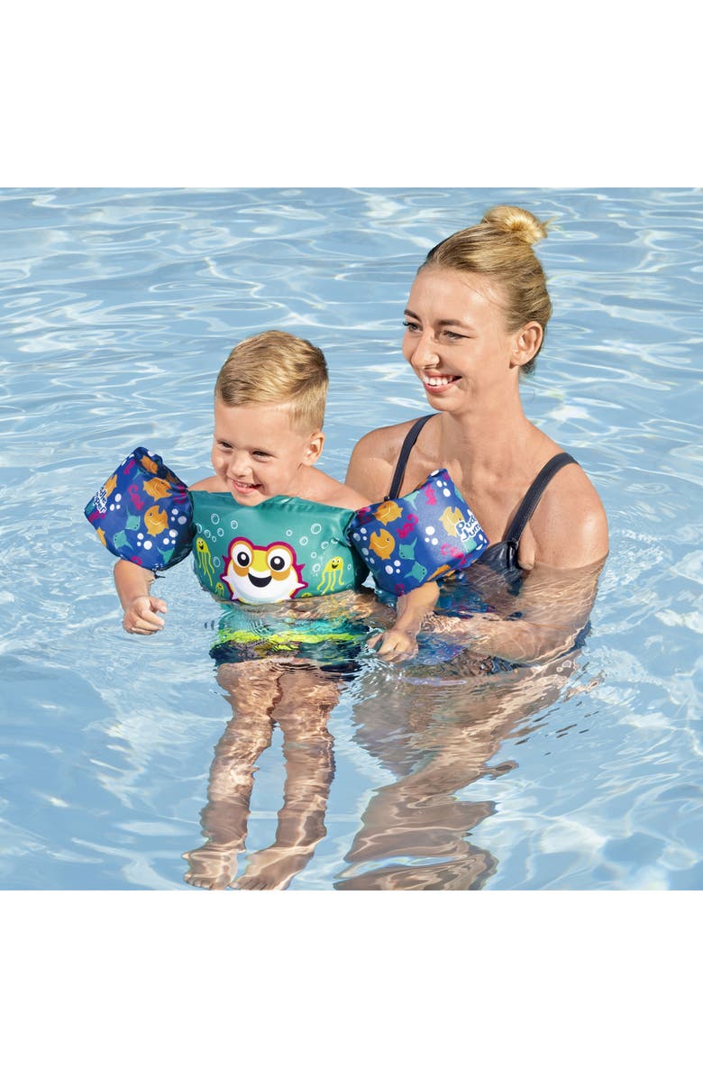 Puddle Jumper Child Deluxe Life Vest Blowfish, Alternate, color, Multicolored