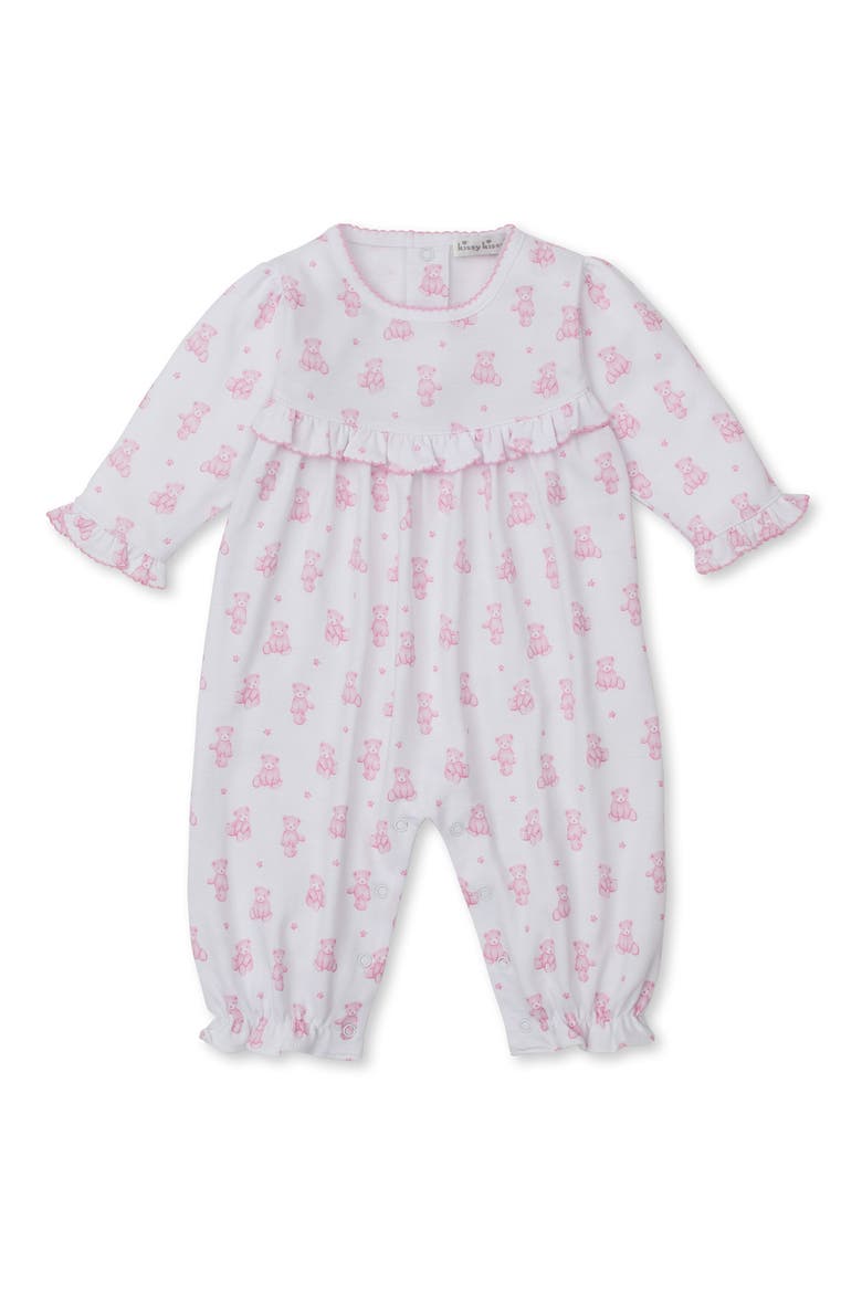 Print Pima Cotton Romper, Main, color, PINK
