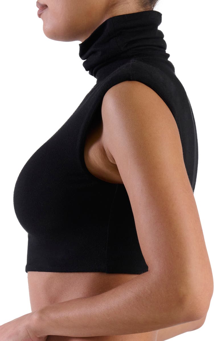 Naked Wardrobe Turtleneck Crop Tank, Alternate, color, 