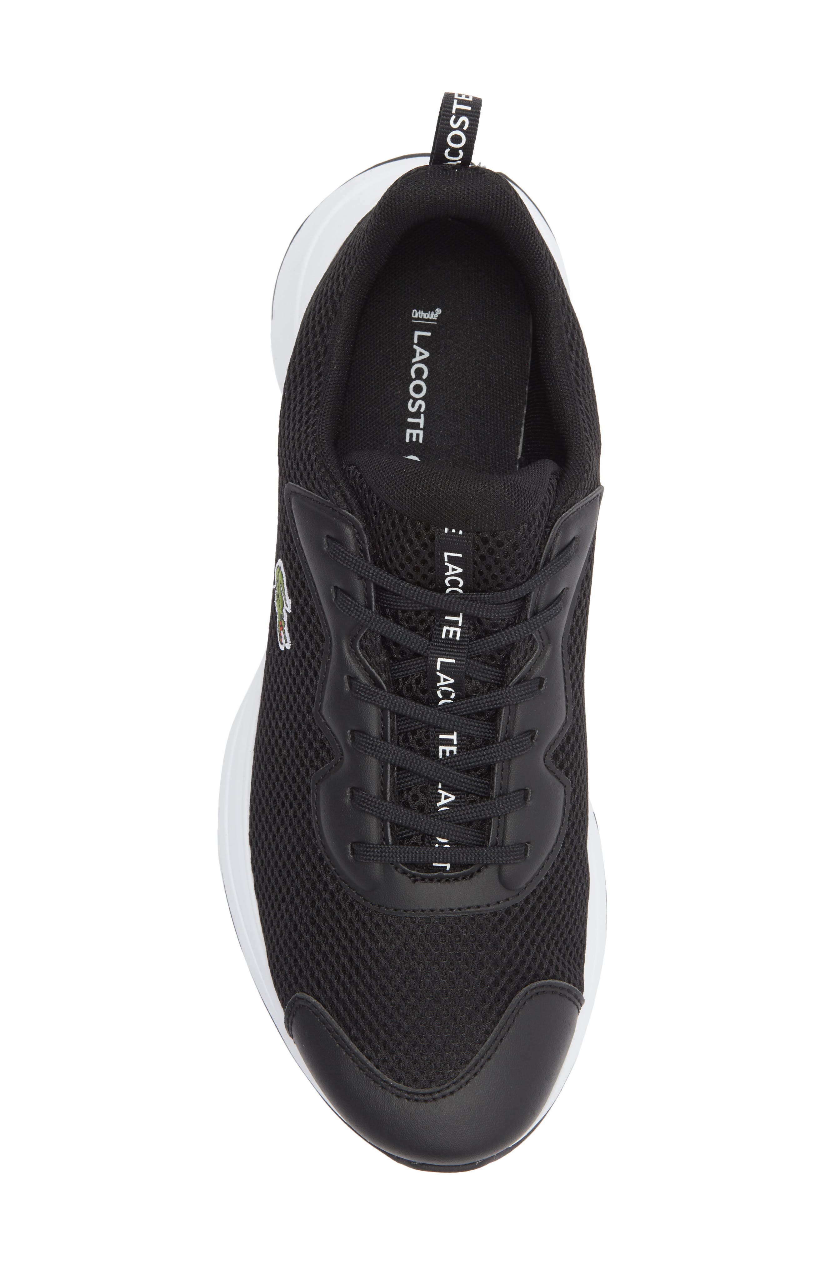 Lacoste Neo Run Base Sneaker, Alternate, color, Black/ White
