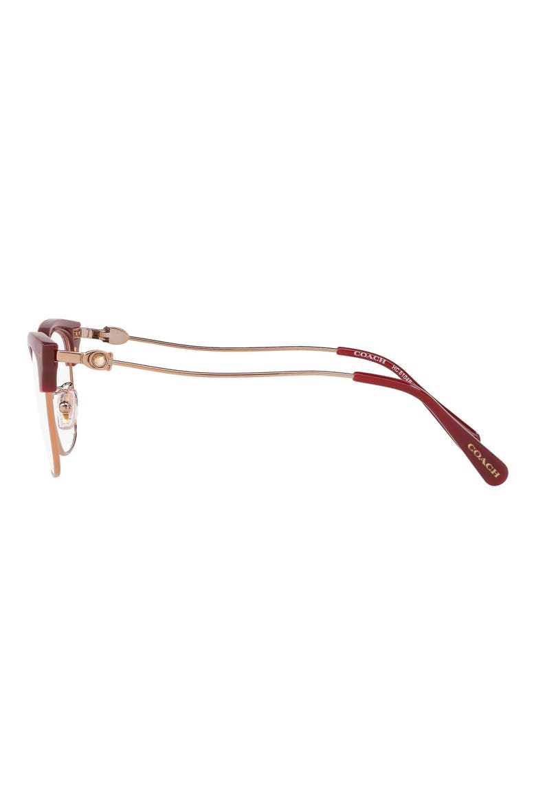 53mm Optical Glasses, Alternate, color, ROSE GOLD