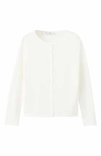 Fine Knit Crewneck Cardigan