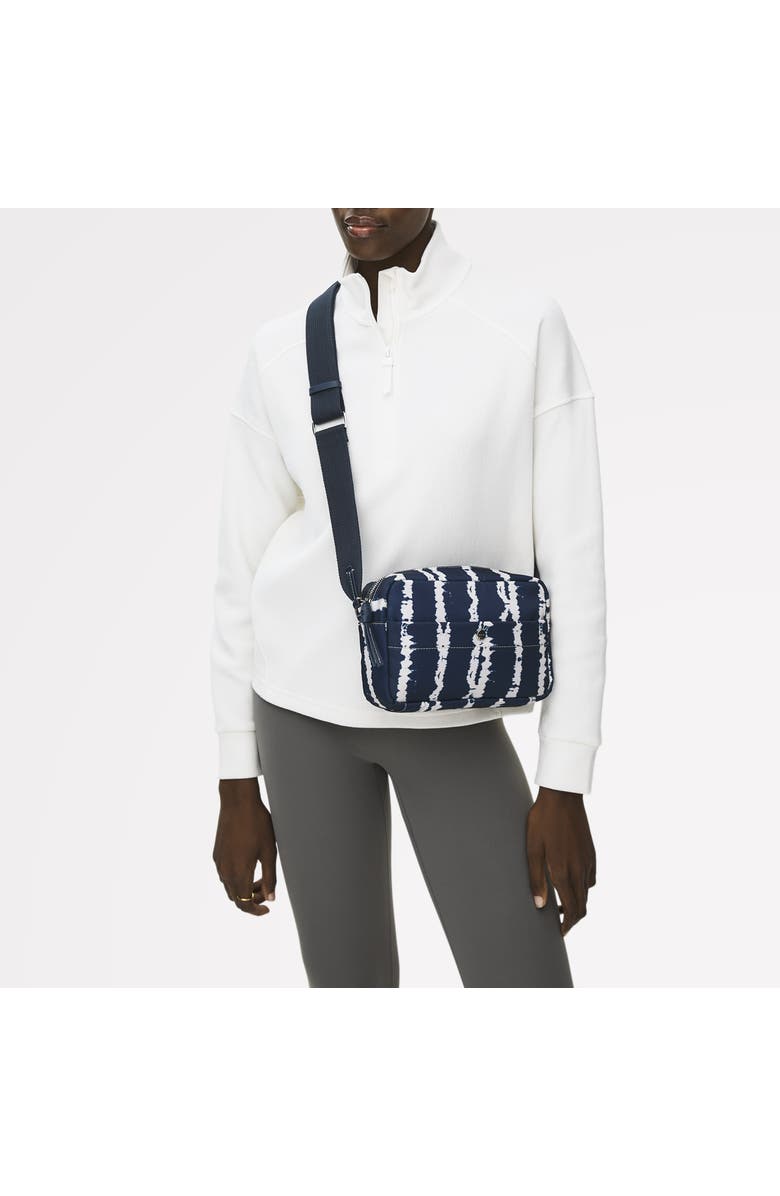 Radley Halley Row - Tie Dye Stripe Small Ziptop Crossbody Bag, Alternate, color, Naval
