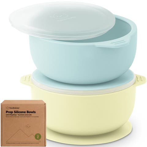 2-Pack Silicone Suction Bowls