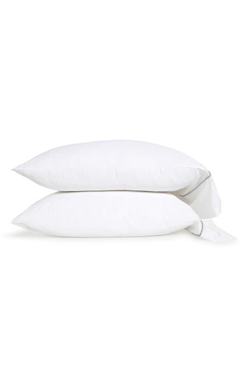Pom Pom At Home Sheena Set Of 2 Sateen Pillowcases In Ocean