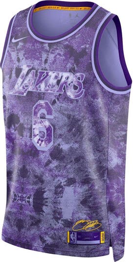 売れ筋商品|||ナイキ Tシャツ トップス レディース Men's and Women's LeBron James Purple Los Angeles Lakers Select Series Swingman Jersey Purple Nike NBA City Edition LeBron James Los Angeles Lakers Men's