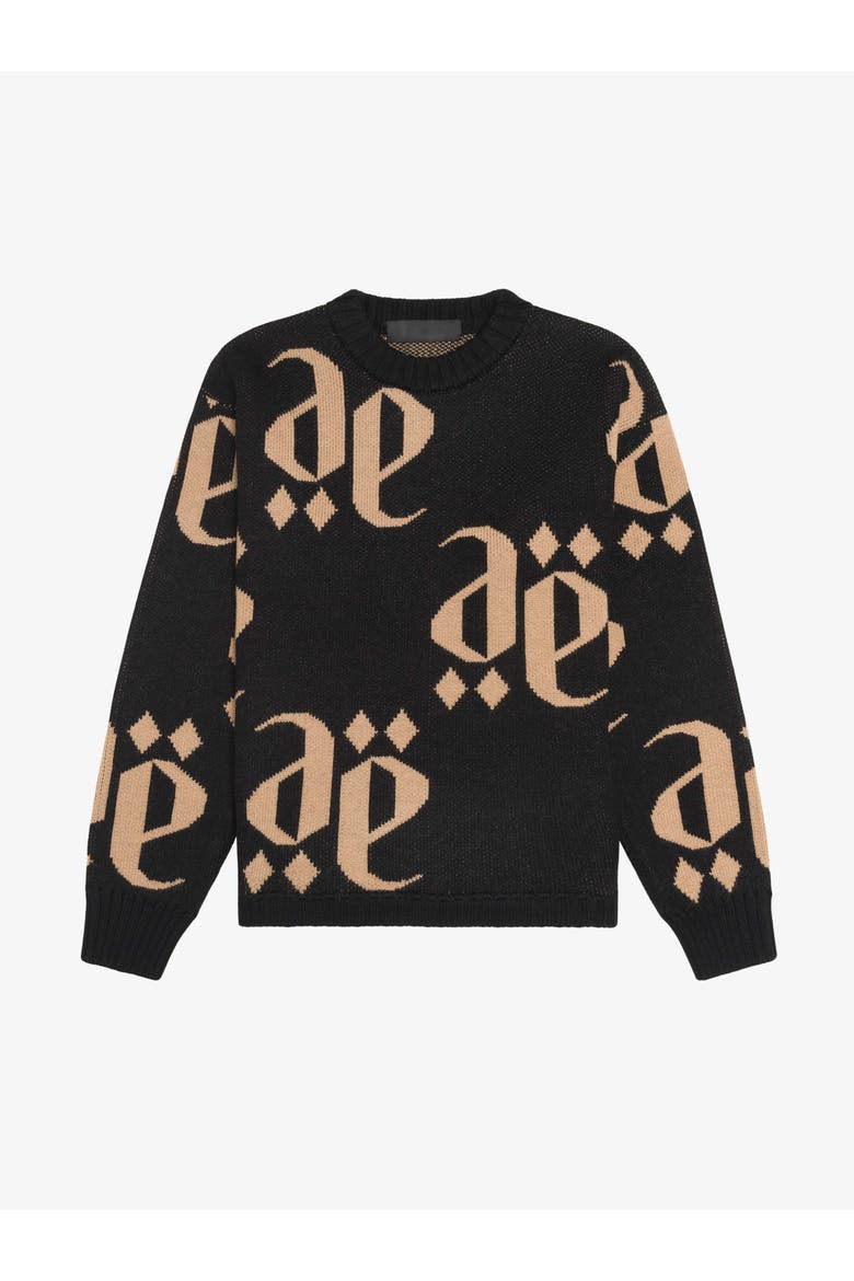 NERO CASTANO MONOLINK SWEATER, Alternate, color, Black