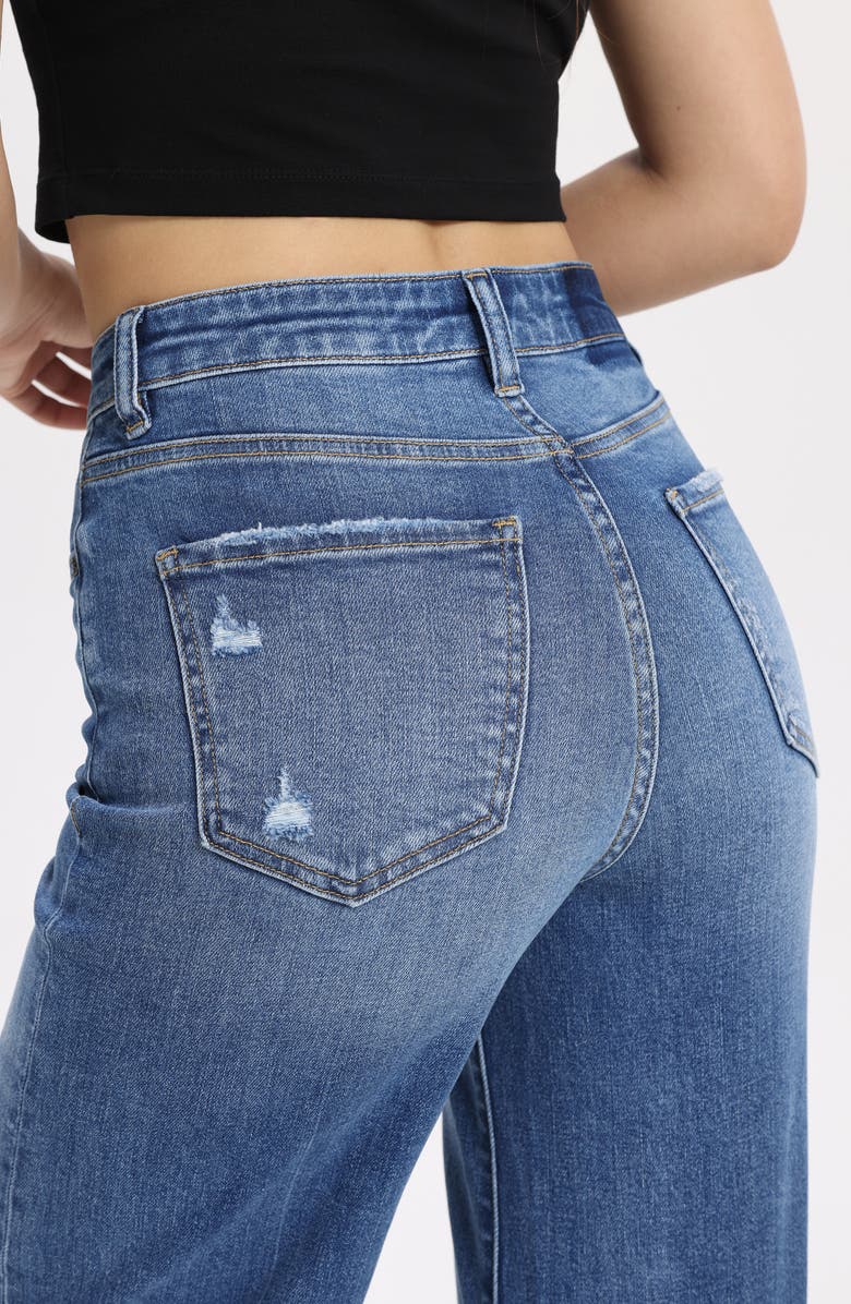 Bayeas High Waist Wide Leg Jeans, Alternate, color, Haven