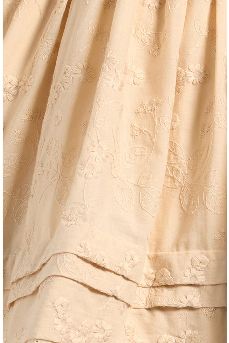 Kids' Mabel Embroidered Cotton Dress & Bloomers Set, Alternate, color, NATURAL
