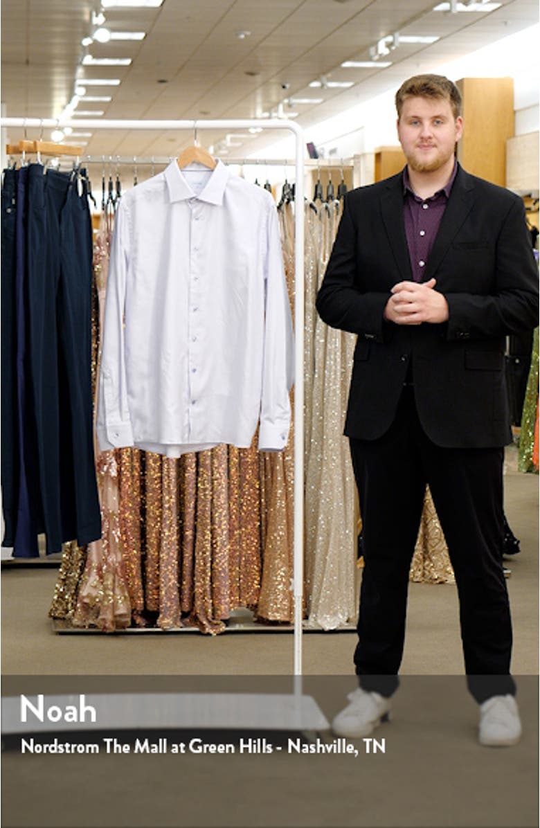 Slim Fit Textured Solid Cotton Shirt, sales video thumbnail