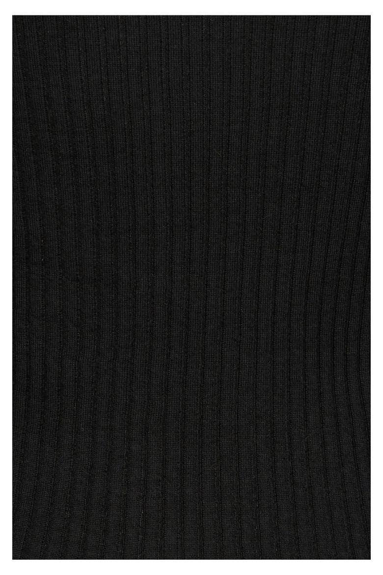 High Kick Top With Feathers Black, Alternate, color, Black