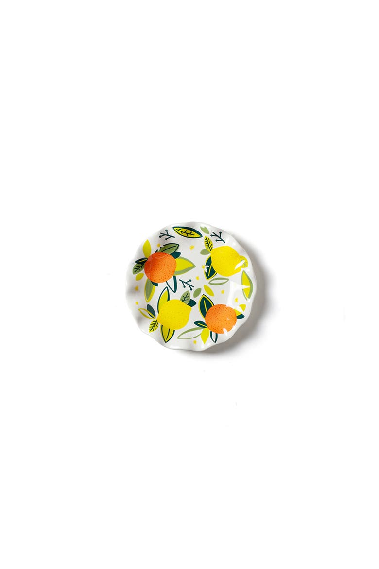 Citrus Print Ruffle Salad Plate, Main, color, Miscellaneous