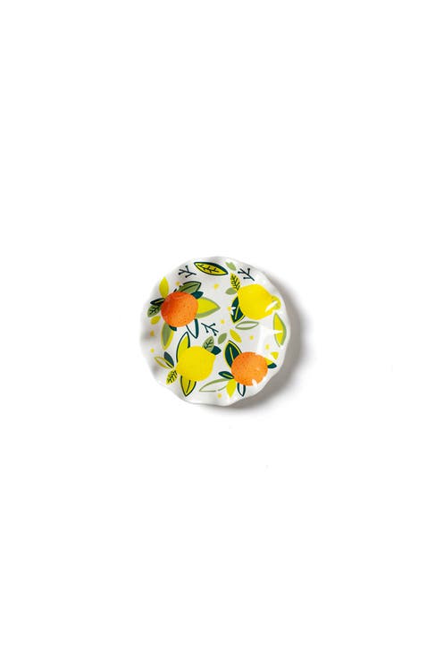 Citrus Print Ruffle Salad Plate