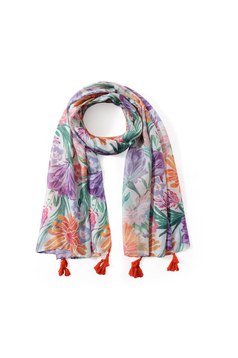 The Wildflower Scarf, Alternate, color, Multi-color