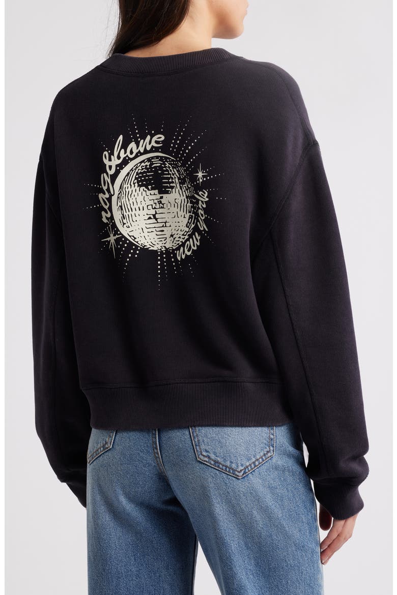 Disco Terry Sweatshirt, Alternate, color, BLACK MULTI