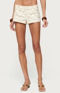 EDIKTED Arielle Iridescent Sequin Shorts