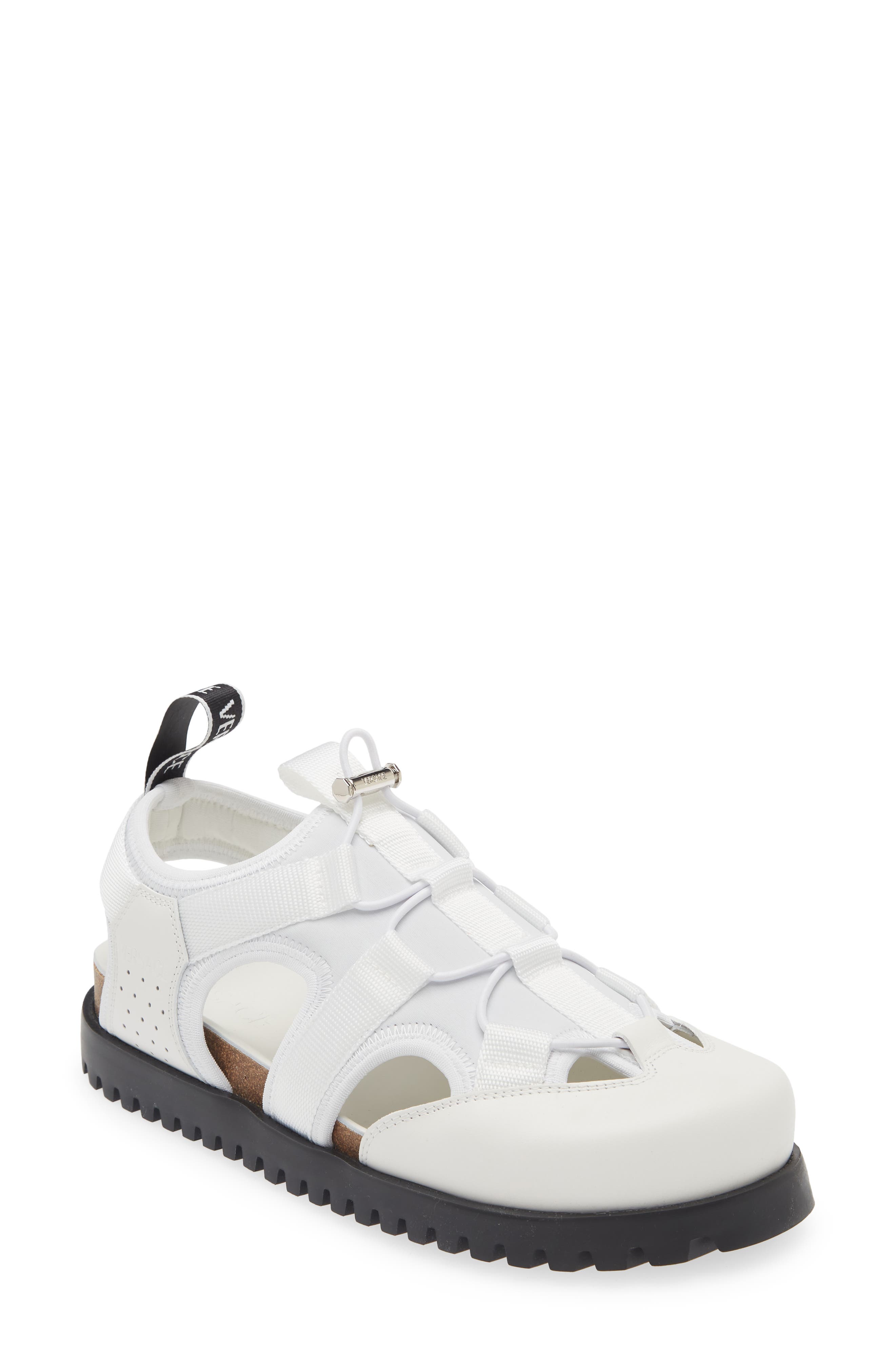 Medusa Track Sandal, Main, color, WHITE PALLADIUM