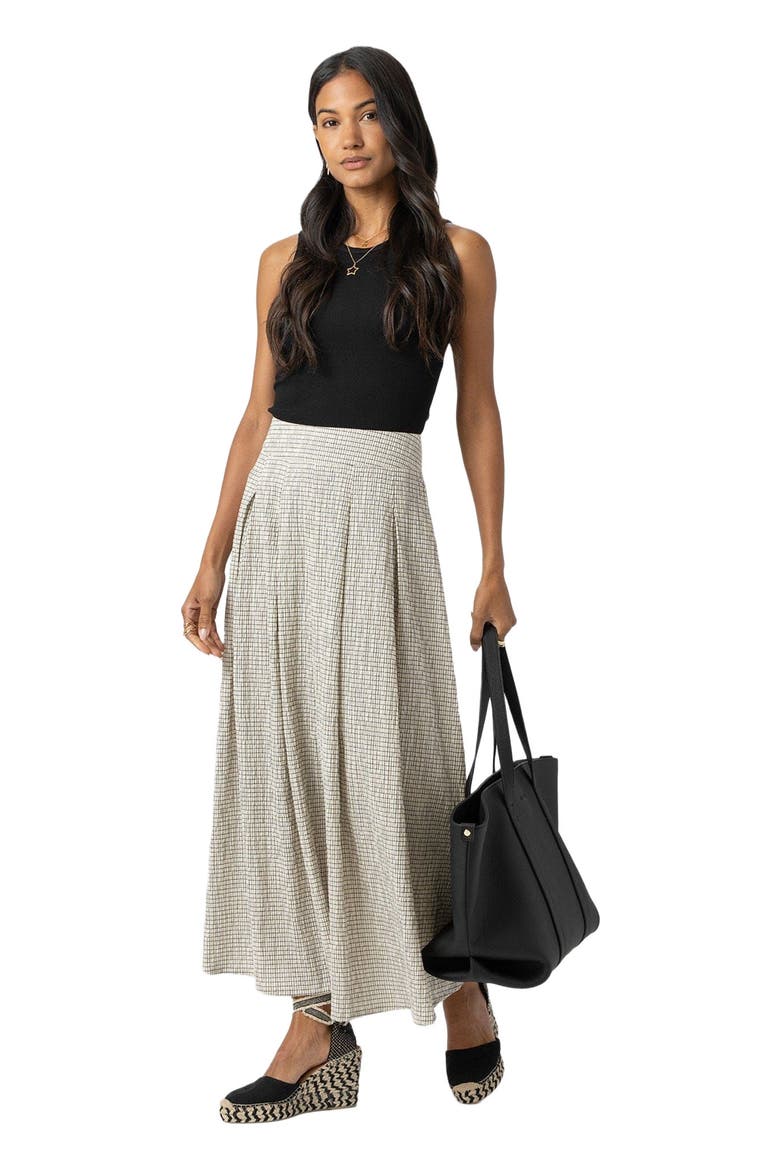 Eliza Pleated Skirt, Alternate, color, White