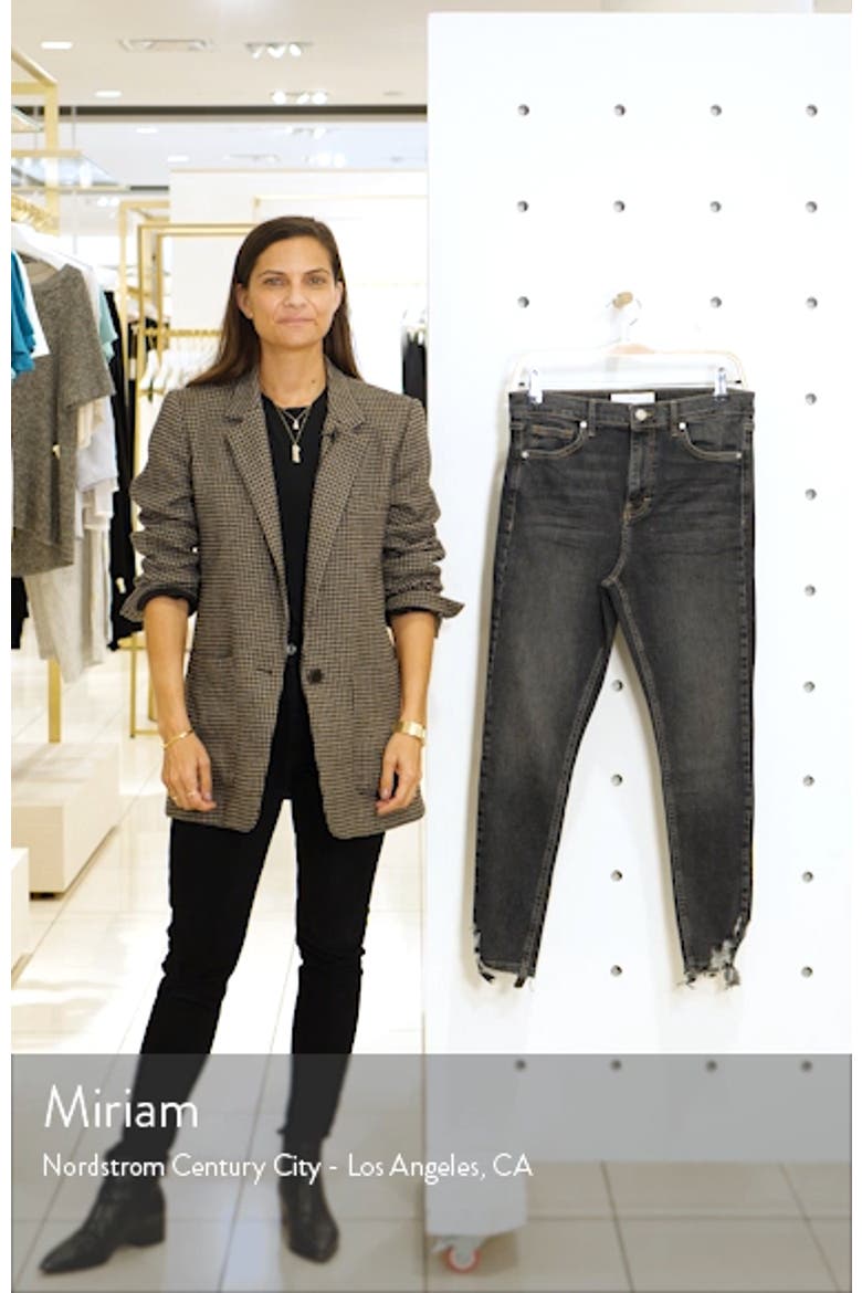 Jamie High Waist Ripped Hem Skinny Jeans video