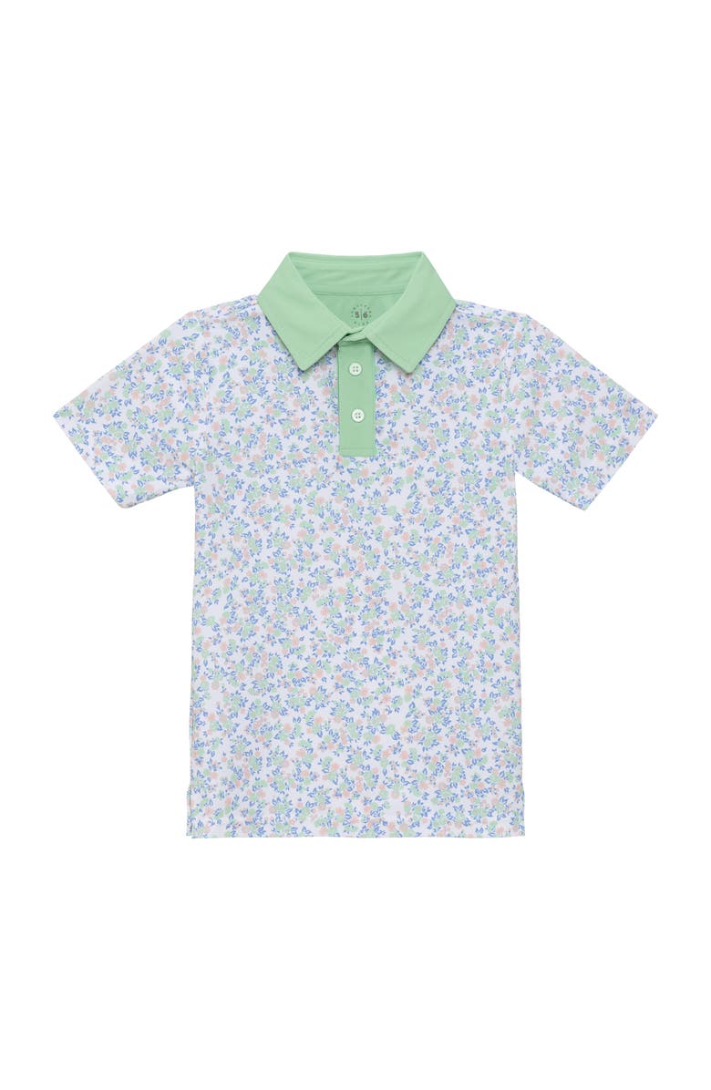 Courtside Kids Boys Polo Shirt, Main, color, Palm Green