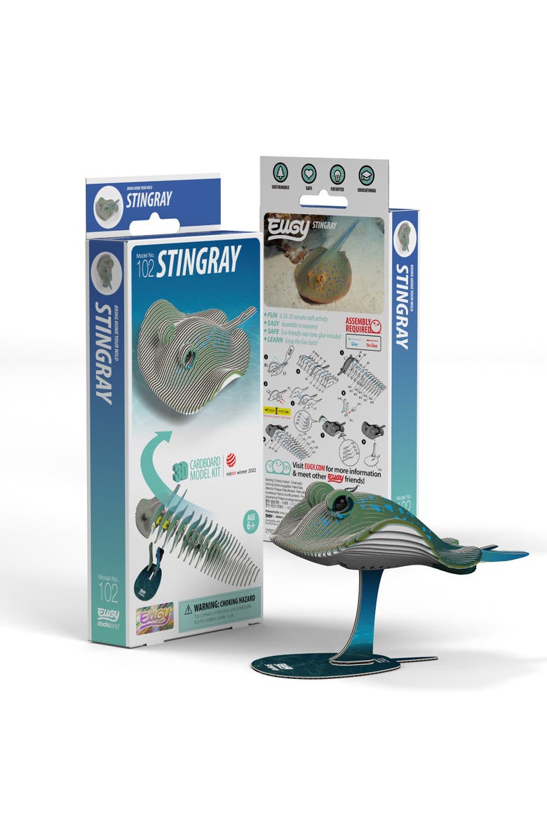 Eugy Puzzles Stingray 3D Puzzle, Main, color, NO COLOR