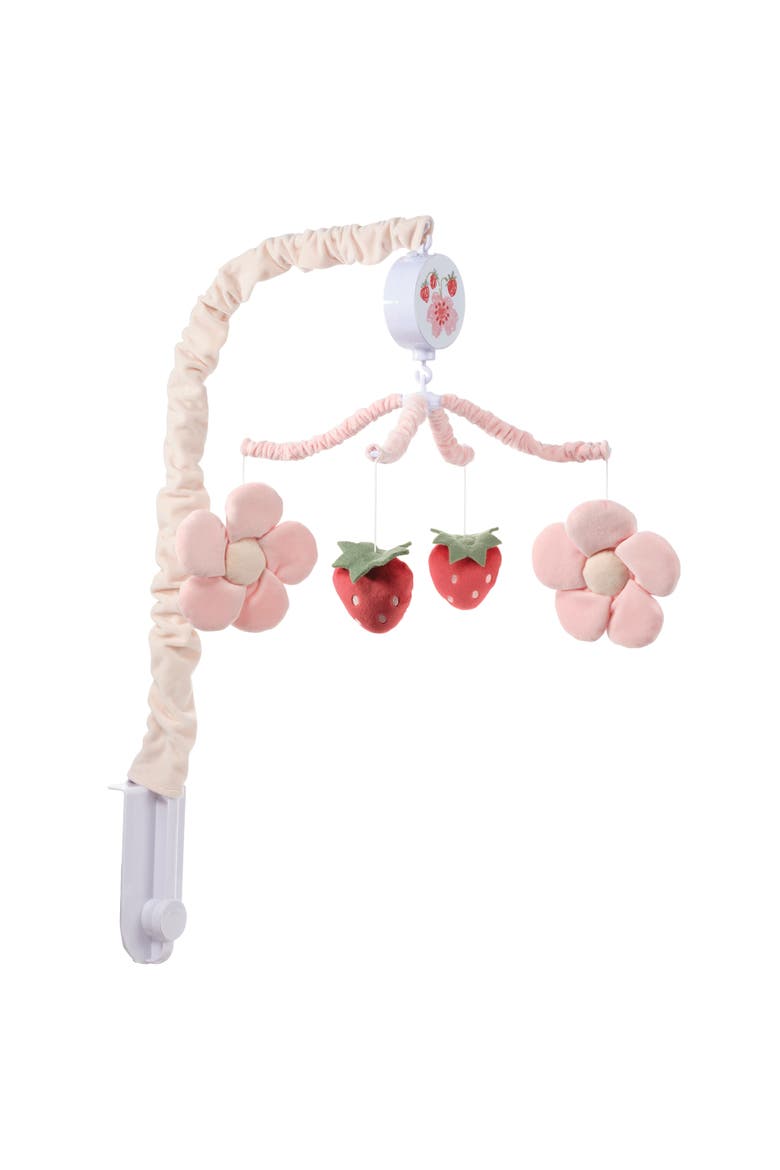 Flower Power Strawberry Musical Baby Crib Mobile Soother Toy, Alternate, color, Pink
