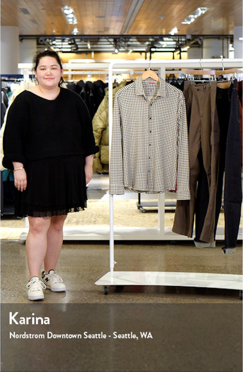 Houndstooth Tech Fleece Button-Up Shirt, sales video thumbnail