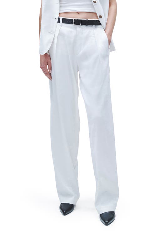 Donovan Linen Blend Wide Leg Pants