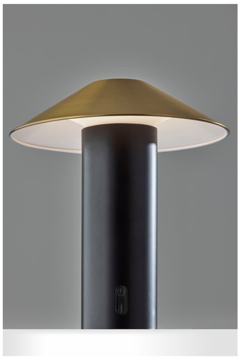 Pina LED Cordless Table Lamp, Alternate, color, BLACK