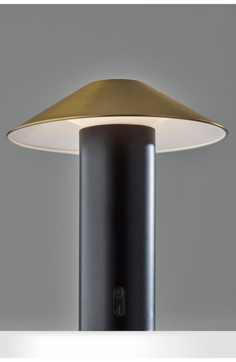 ADESSO LIGHTING Pina LED Cordless Table Lamp, Alternate, color, Black