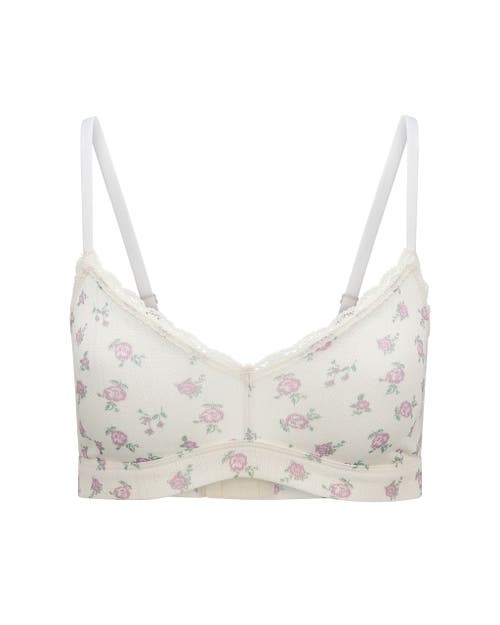 Adore Me Pointelle Unlined Bralette Bra In Neutral