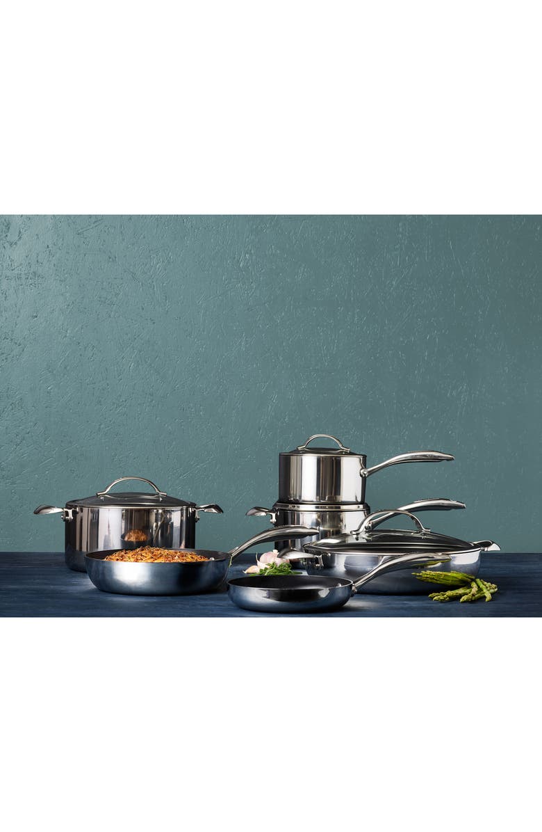 Scanpan HaptIQ 4-Quart Stainless Steel Sauce Pan, Alternate, color, Silver