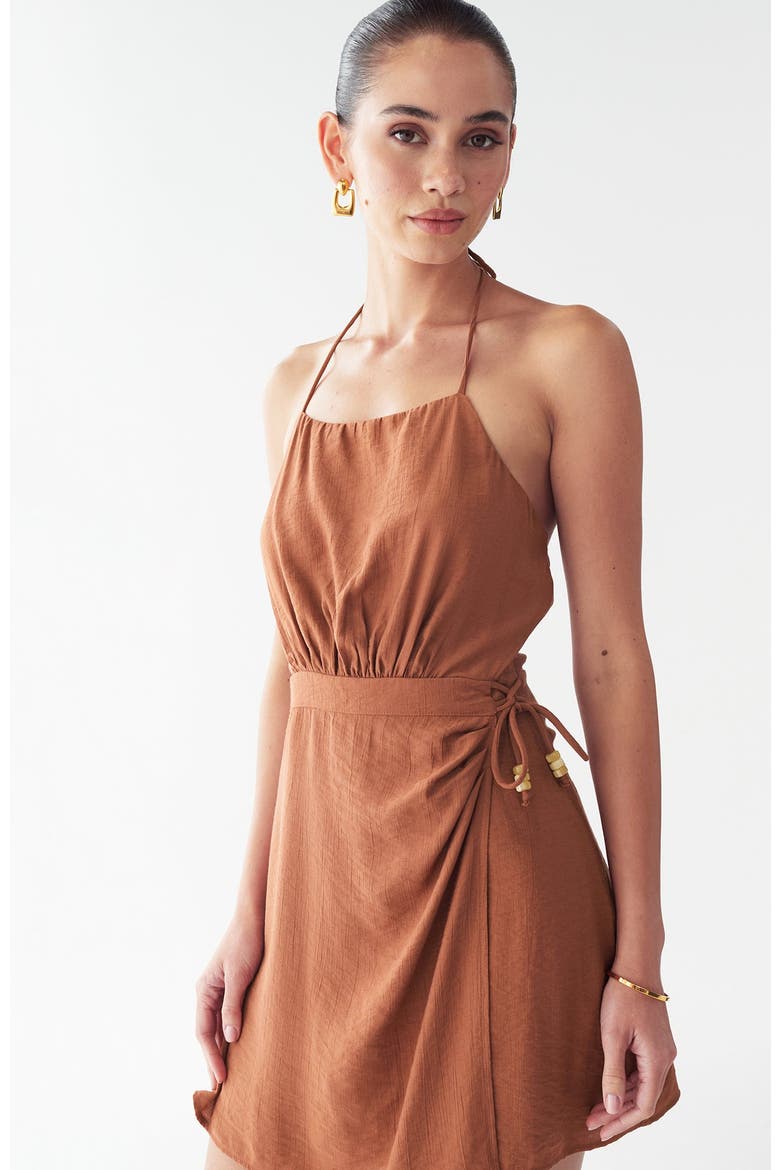 Roma Dress, Alternate, color, Rust Brown