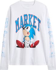 MARKET x Sonic Run Long Sleeve Cotton Graphic T-Shirt