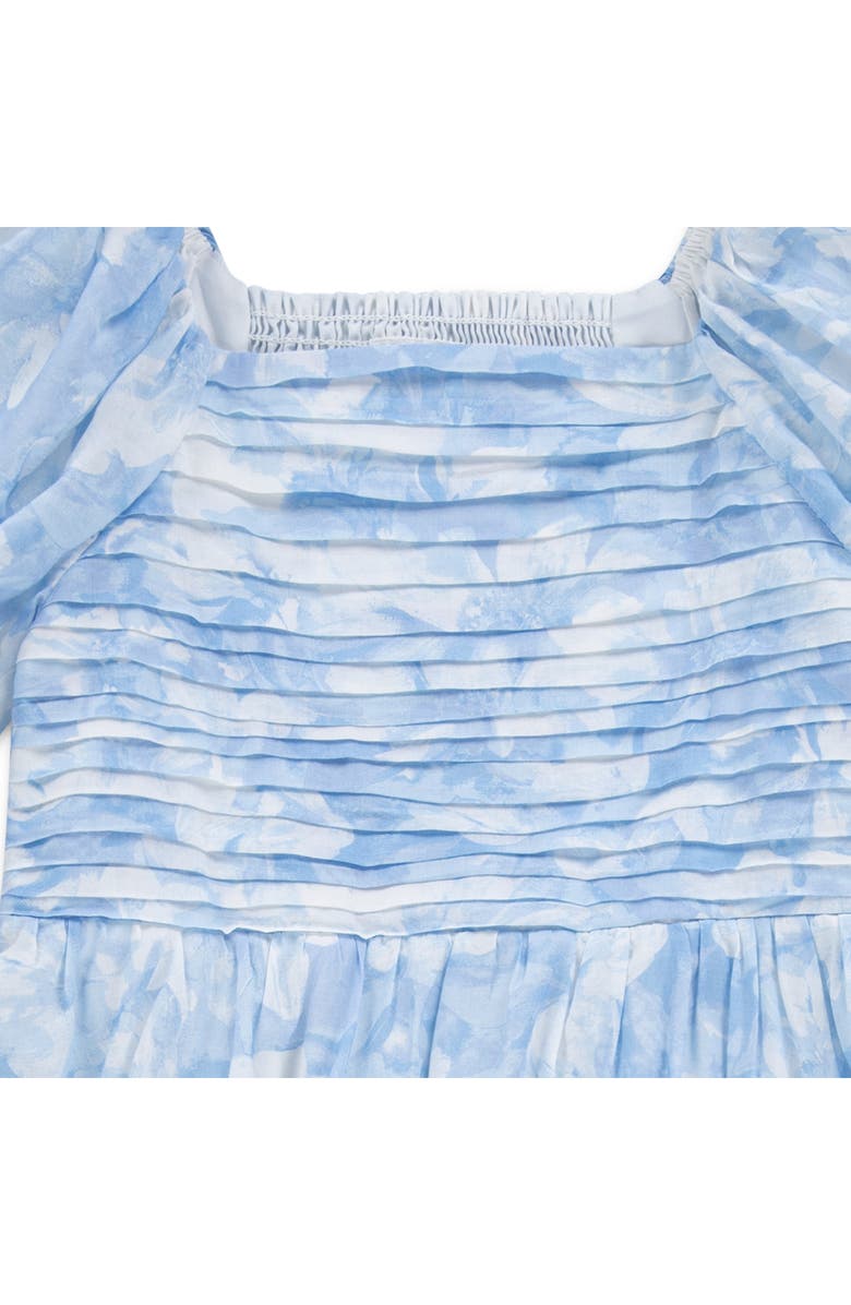 abercrombie kids Kids' Cotton Puff Sleeve Cotton Voile Sundress, Alternate, color, Windsurfer