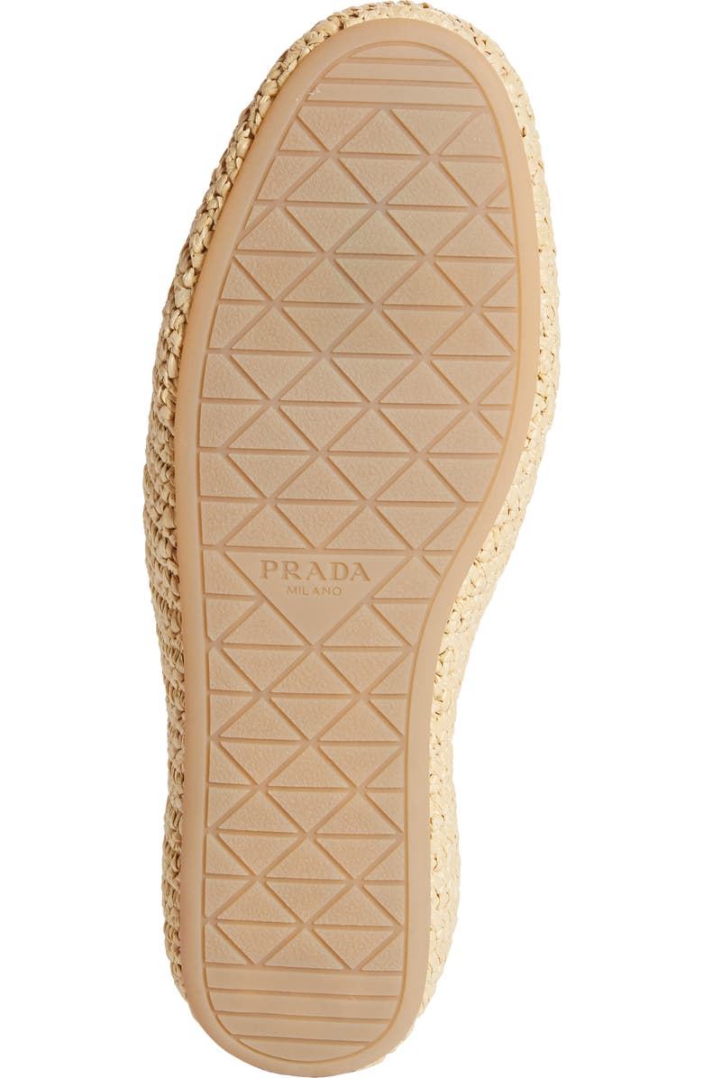 Prada Raffia Espadrille Loafer, Alternate, color,