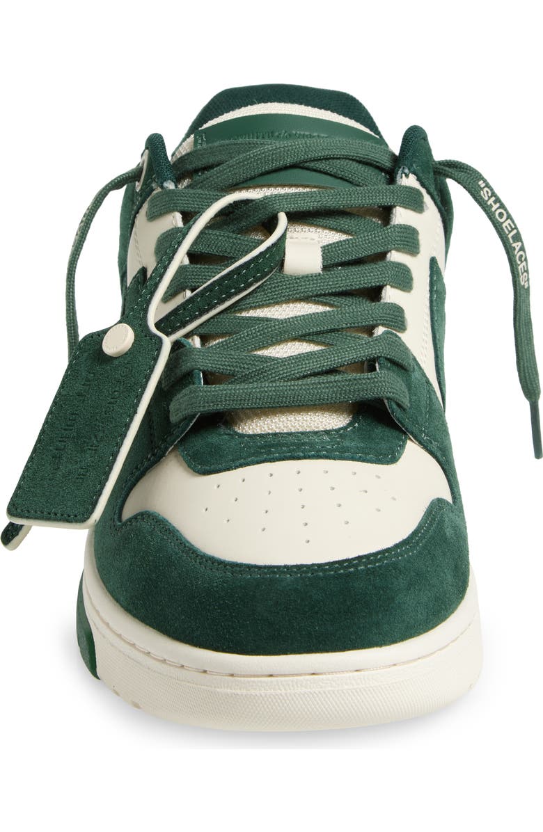 Off-White Out of Office Low Top Sneaker, Alternate, color, Jet Green - Ecru
