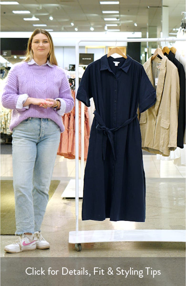 Belted Maxi Shirtdress, sales video thumbnail