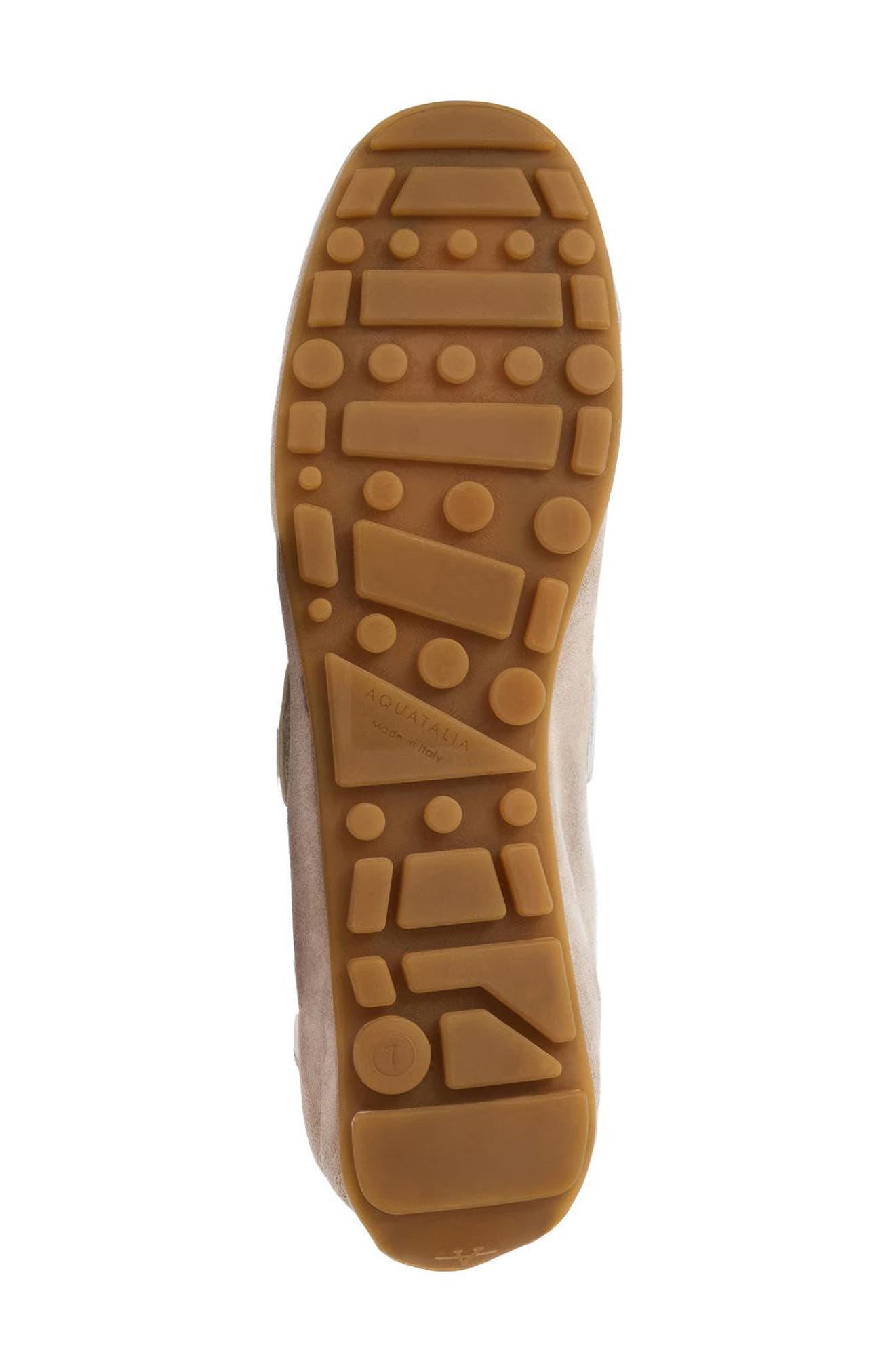 Quero Water Resistant Mary Jane Flat, Alternate, color, WARM GREY SUEDE