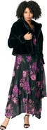Roaman's Plus Size Cropped Faux Fur Shrug