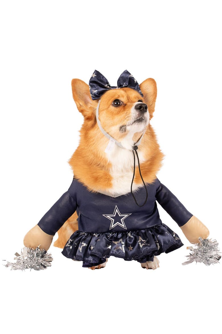 Dallas Cowboys Cheer Dog Costume, Alternate, color, Blue
