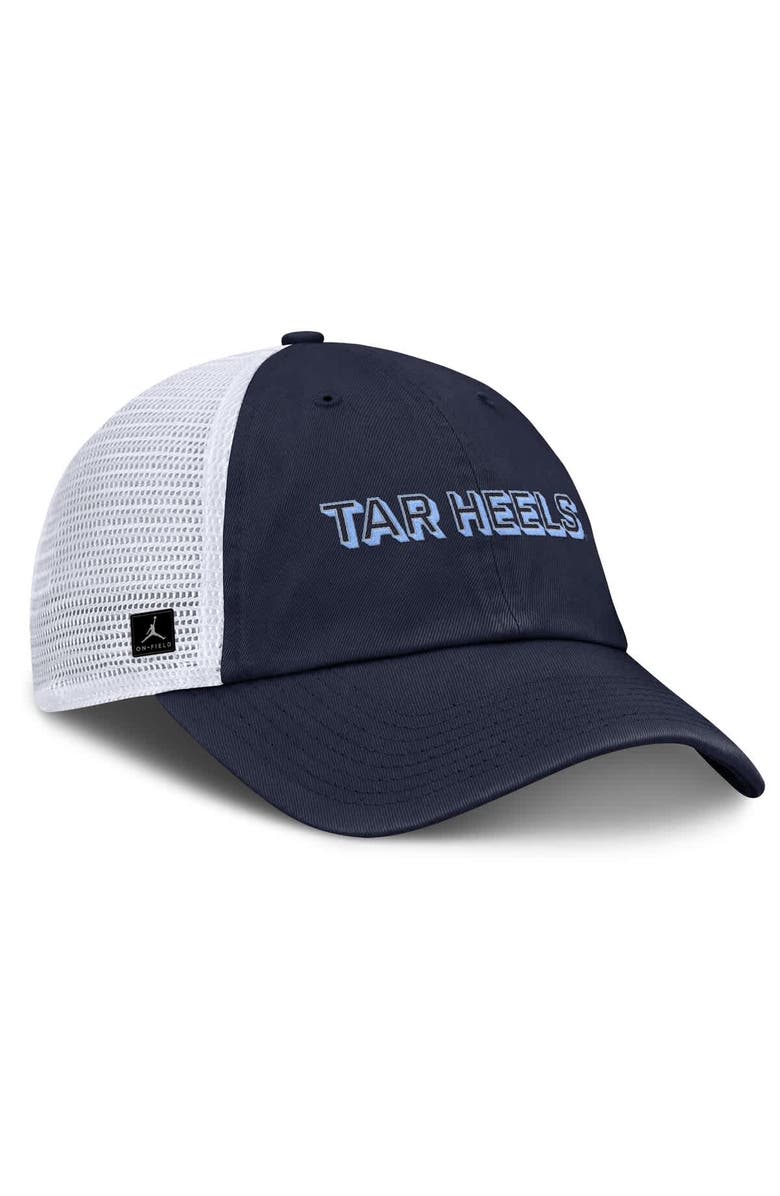 Jordan Brand Men's Jordan Brand Navy North Carolina Tar Heels 2025 Gameday On-Field Club Adjustable Trucker Hat, Alternate, color, Navy
